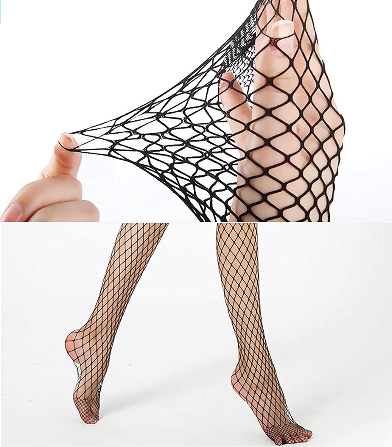 Lidogirls High Waist Tights Fishnet Stockings Hosiery Pantyhose Set